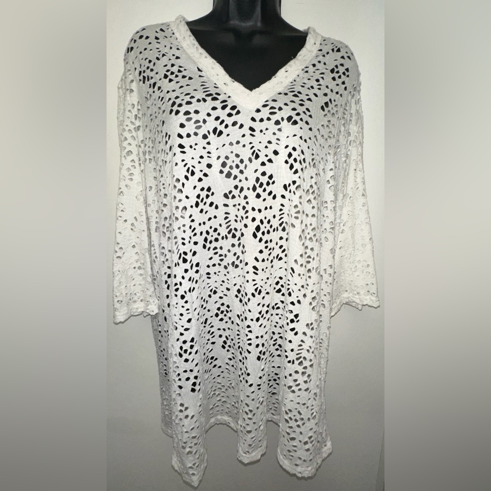 Jordan Taylor | White Medium Cutout Beach Swim Coverup